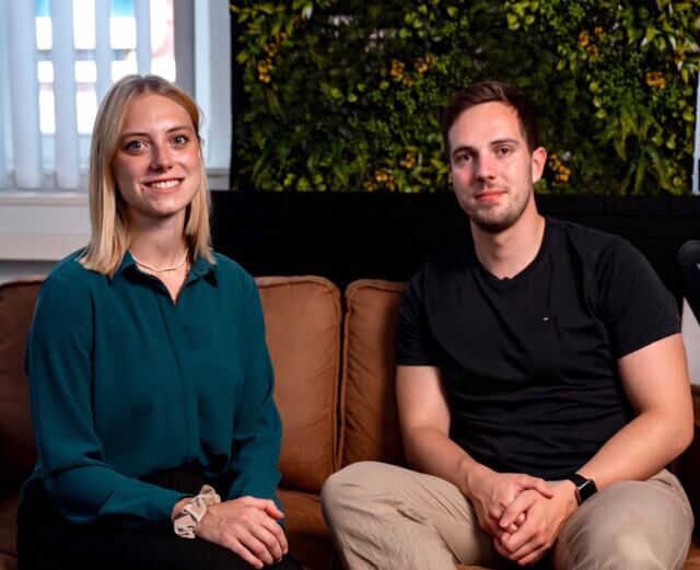 Svenja und Philipp Hardy haben mit ELDRON eine Softwareplattform für Drohneneinsätze bei Feuerwehren und anderen Einsatzorganisationen entwickelt. (Foto: © Daniel Ruesseler)