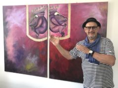 Seit Montag stellt Stefan Seeger ein Jahr lang in der Geschäftsstelle Central der Stadt-Sparkasse Solingen seine Kunst aus. (Foto: © Stadt-Sparkasse Solingen)