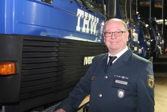 Roland Holz ist neuer Ortsbeauftragter des Technischen Hilfswerks (THW) in Solingen. (Foto: © Bastian Glumm)