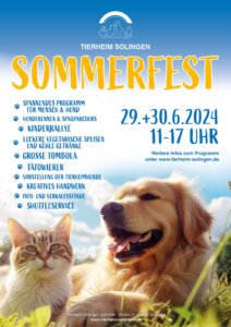 Plakat Tierheim Solingen