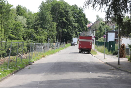 Die Baustelle zum Staukanal Tunnelstraße. (Archivfoto: © Bastian Glumm)
