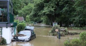 Das katastrophale Hochwasser hat in der vergangenen Woche auch in Solingen für schwere Verwüstungen gesorgt. Inzwischen laufen die Aufräumarbeiten auf Hochtouren. (Foto: © Bastian Glumm)