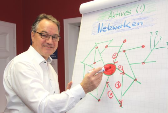 Uwe Steinweh ist Beauftragter des Bundesverbandes mittelständische Wirtschaft (BVMW) für das Bergische Land, er will auch Solingens mittelständische Wirtschaft miteinander vernetzen. (Foto: © Bastian Glumm)