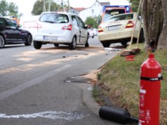 Am Mittwochnachmittag, gegen 17.00 Uhr, kam es in Solingen auf der Burger Landstraße zu einem Verkehrsunfall mit drei verletzten Personen. (Foto: © Das SolingenMagazin)