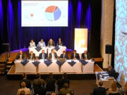 Die Vertreterversammlung der Volksbank im Bergischen Land kam jetzt in der Lenneper Klosterkirche zusammen. (Foto: © Volksbank/Bettina Osswald)