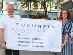 Laden ab Montag wieder zum Zukunfts-Campus Ohligs ein: ISG-Geschäftsführerin Gloria Göllmann und Businesscoach Holger Häde. (Archivfoto: © Bastian Glumm)